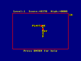 Xanagrams screenshot 3 for Amstrad CPC
